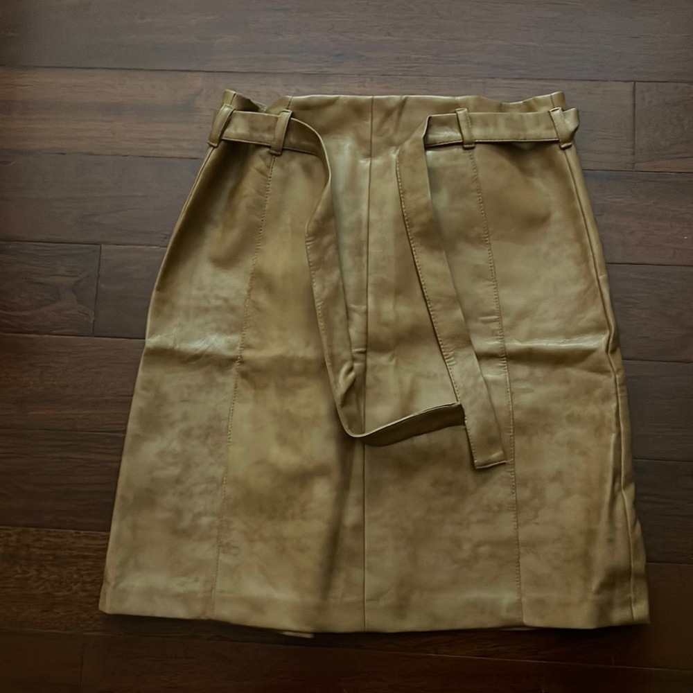 BCBG Generation Faux Leather Skirt